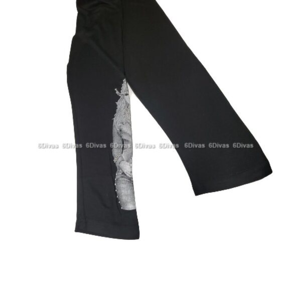 Teens Kids Black Leggings Elastic Waist Black Leggings - Size XS, S -  NEW! - Picture 14 of 14